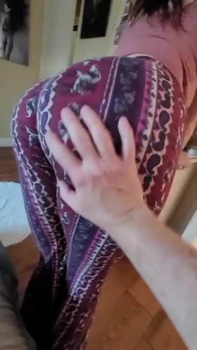 He finds these pants irresistible