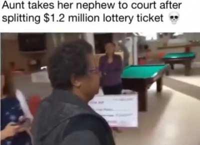 to keep all the winnings of a lottery ticket