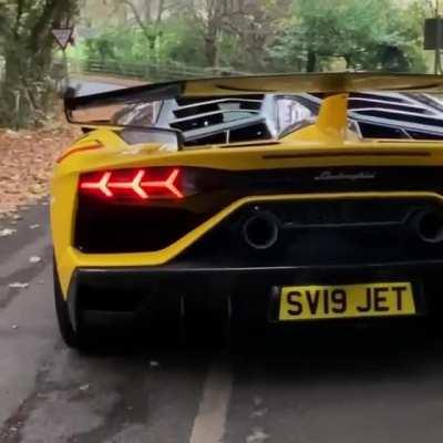 Lamborghini Aventador SVJ Revving