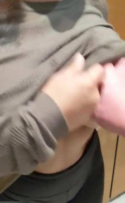 Finally let a male coworker cop a feel after happy hour