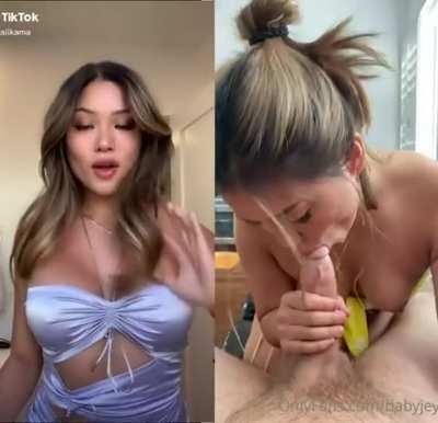 From tiktok to sucking a cock