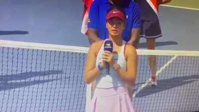 Alex Eala's speech in Tagalog after winning the 2022 US Open Junior Girls Championship!