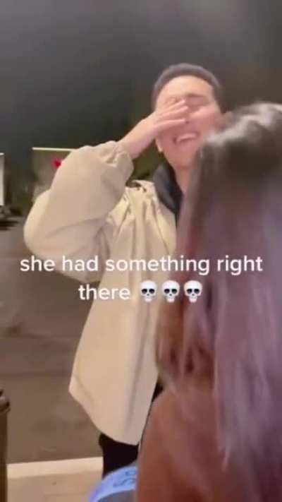 she had something right there