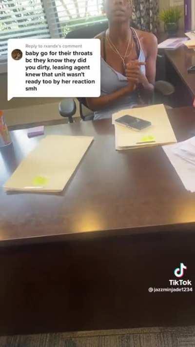 Leasing agent refuses resident proper service for unlivable conditions in new apartment.