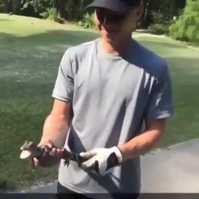 Probably should have stayed in the golf cart bro