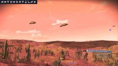 Mini U.F.O. sighting! Thank you Origins update ;) Found in Eissentam on a planet called 