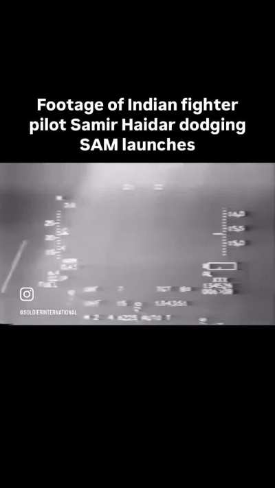 Incredible footage of Indian pilot dodging 8 Paki missiles! INDIA STRONG!!!