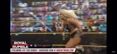 Toni Storm’s fat ass takes Io’s soul from her body