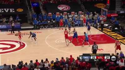 [Highlight] Thanasis almost contests the corner 3 from 10 feet away