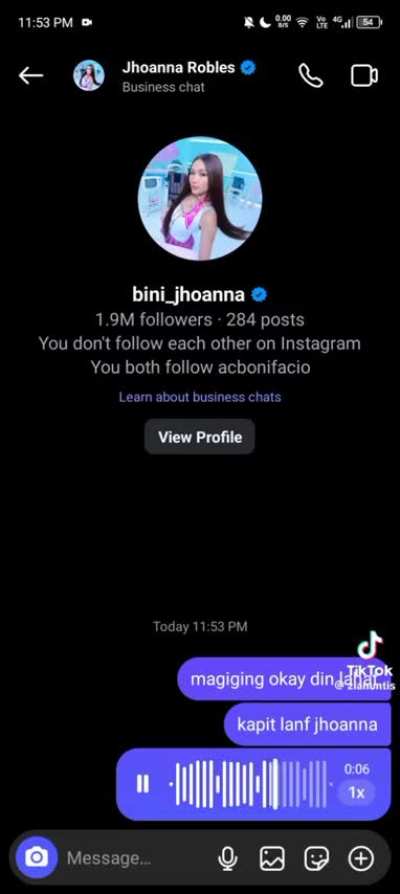 Don't you cry, Jhoanna