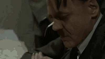 Hitler after reading a report on a certain South Carolinian endorsing his political party