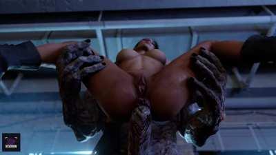 Jill gets carried and fucked by Nemesis (Desdraw) [Resident Evil]