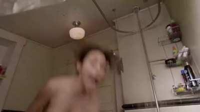 emmy rossum's shower surprise,