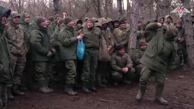 RU POV: Artists from the front-line brigade of the Central Military District Song and Dance Ensemble performed for the Soldiers performing combat missions in the Krasnolimansk direction