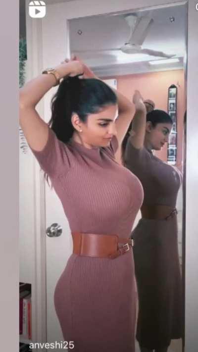 Being dominated by Anveshi Jain and her giant boobs must be heaven