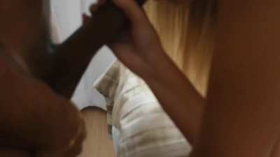 If size didn't matter, I wouldn't be sucking this huge black cock, I'd be sucking my cuck's little dick, but that will NEVER happen! 😏