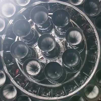 SpaceX Starship. Super heavy engine steering mechanism.