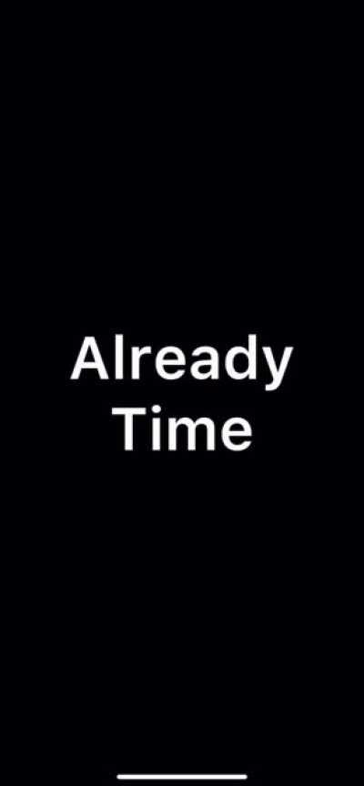 Snippet called “Already Time”