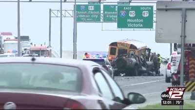 Road rage results in 8 damaged vehicles including school bus