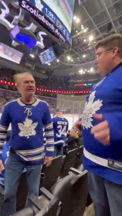 At a hockey game, really?