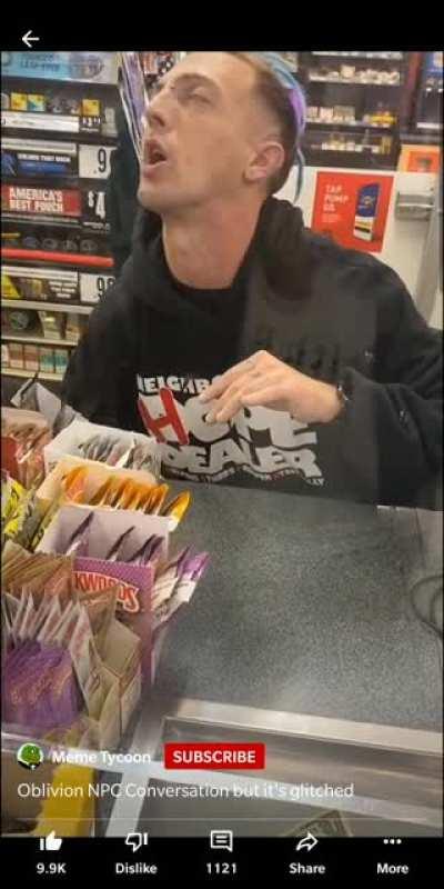 This dude is in the 13th dimension