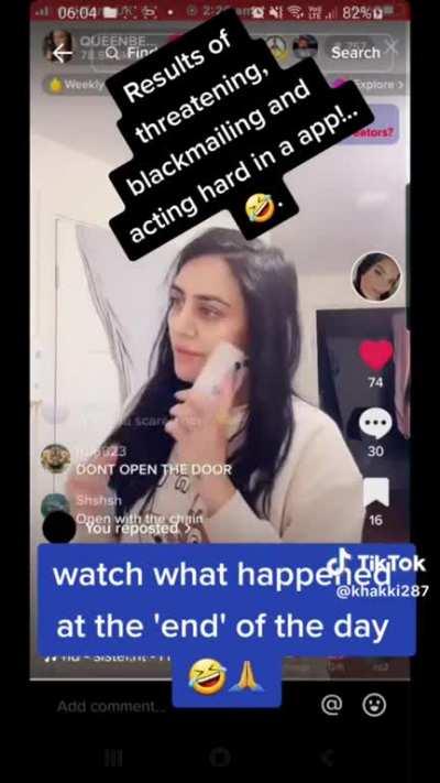 TikToker threatens to release spicy videos of another TikToker on her live ends in her getting arrested