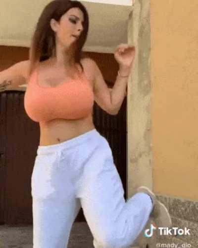 tiktok mady gio monster natural juggs jiggling and bouncing