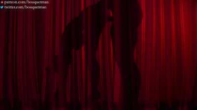 Nyotengu getting a creampie - animation by bouquetman