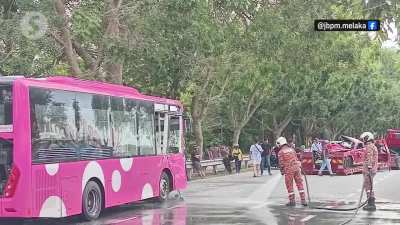 Two separate fatal road accidents occurred in Melaka today