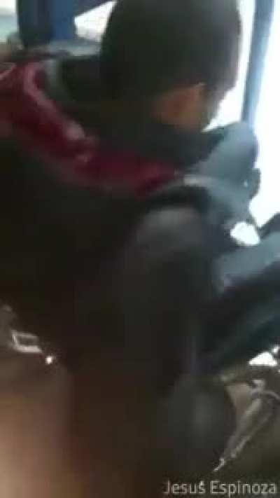 poor guy never stood a chance against the wheelchair