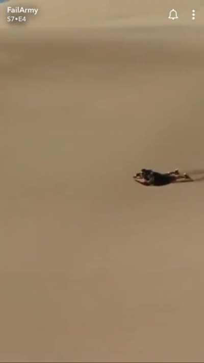 When your shield breaks while surfing