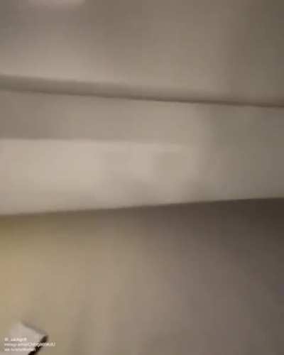 Hidden room on airplane allows flight staff to have a rest