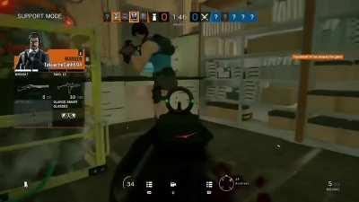 My friend is a god at rainbow