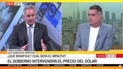 El Secretario de Finanzas: Pablo Quirno sobre el esquema cambiario