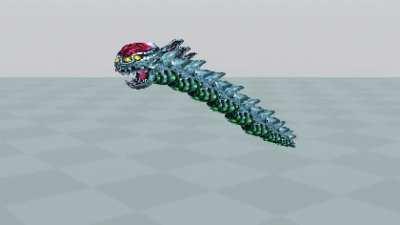 Serris-X in 3D [Modeled and animated in Blender]