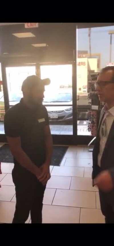 A chintu put in his place for going full chaddi. Look at him shitting bricks lol