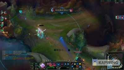Yone 1v5 Penta kill at 10 mins