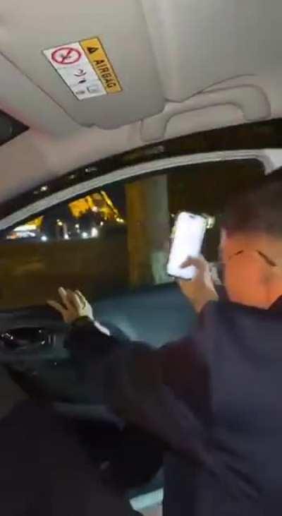 WCGW Opening a car door.