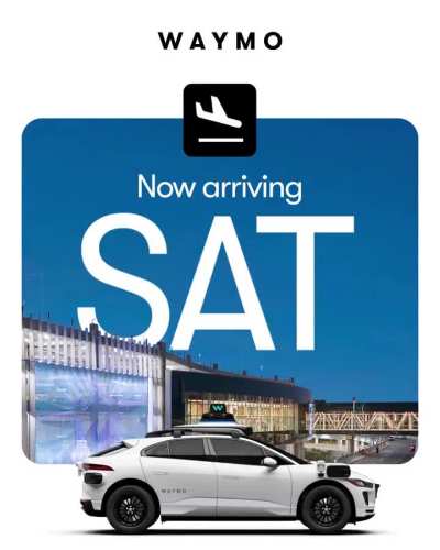 Waymo Is Now Arriving in San Antonio With 24/7 Public Rides to and From SAT Airport ✈️