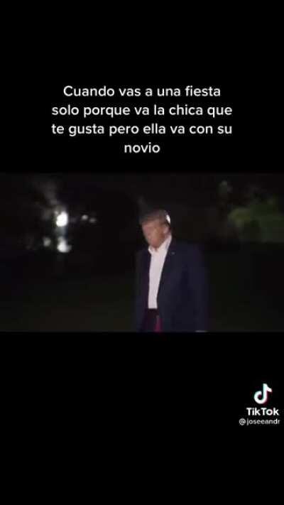 Panita Trump triste