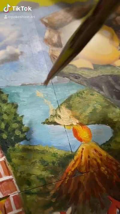 Chimchar, Psyduck, & Charmeleon finished 🔥 this commission was made for 3 brothers. Each Pokémon represents a brother ✨ \#pokemon \#art