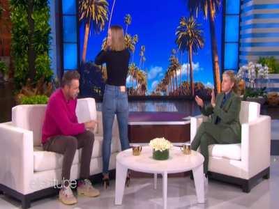 Showing off her damn fine assets