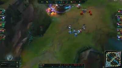Had a Hecarim jungler come into my lane and hit every shroom