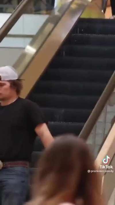 He is confused and terrified at the same time