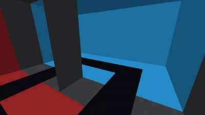 Minecraft Non-Euclidean geometry