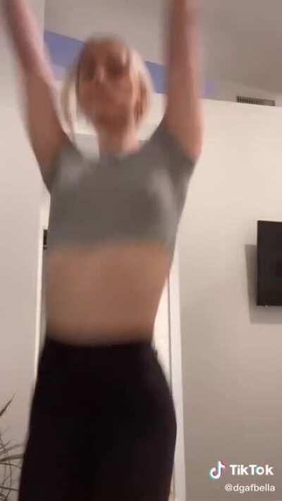 She's a stick and I'm into it