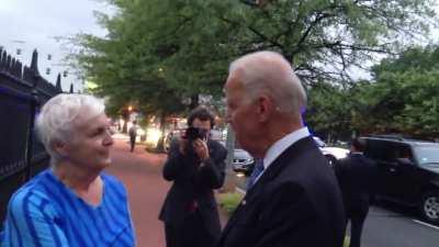A solid reminder that Joe Biden is a pedophile, as quoted by Joe Biden to a 12 year old girl in this video of him with supporters 
