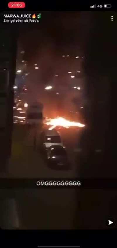 Anti-Covid lockdown rioters set off explosives in Amsterdam