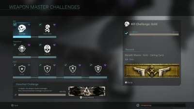 After months of grinding, unlocking Damascus & Obsidian on every weapon, I finally unlocked Weapon Grandmaster! The grind is finally over :D