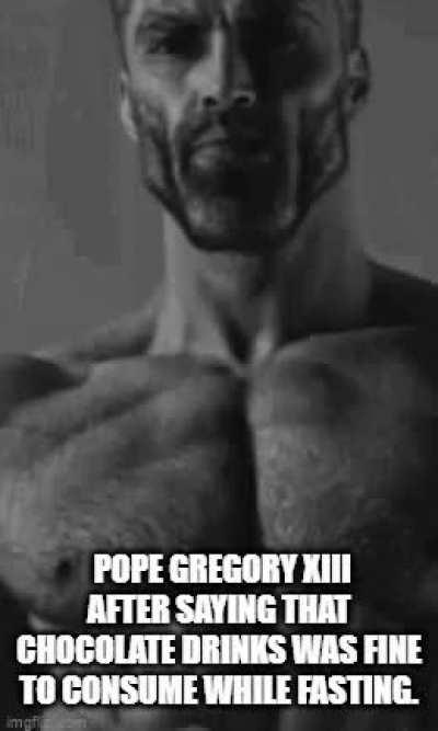 Choccy milk during lent go brr